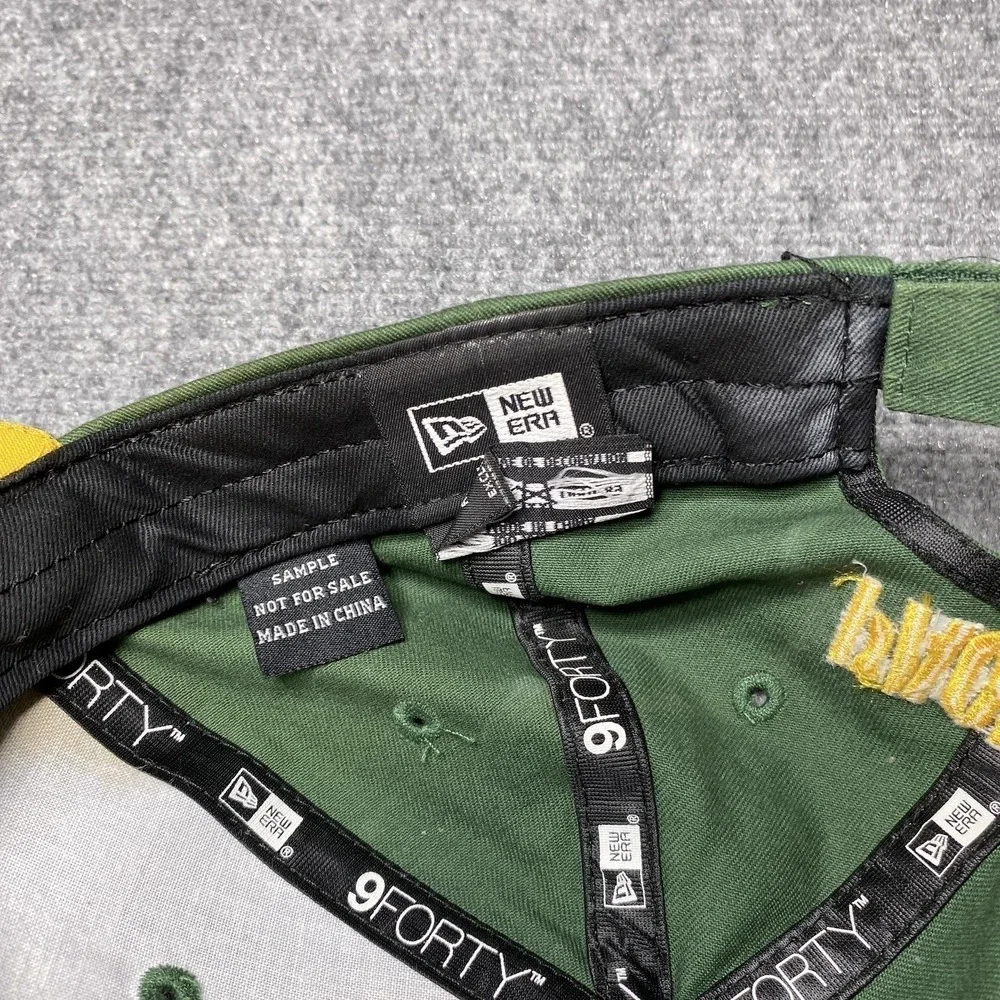 Green Bay Packers Hat Cap Strap Back Mens NFL Football  New Era 9FORTY